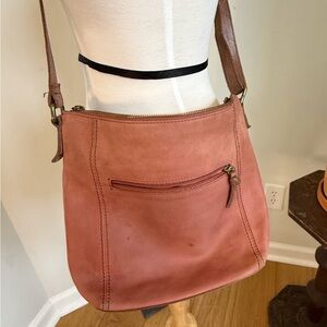 The Sak Soft Butter Leather Crossbody Bag Distressed Red